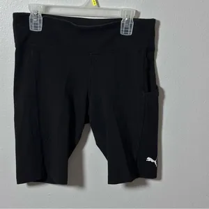 Puma‎ Women Black Biker Active Shorts Size Small thumbnail 2