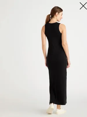 Quince Black Tencel Jersey Tank Maxi Dress Size Small thumbnail 2