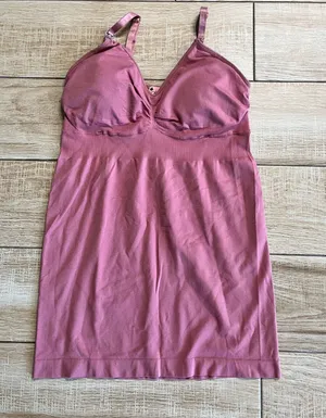 Womens Emma's Expressions Maternity Pink Nursing Tank Top - OS thumbnail 1