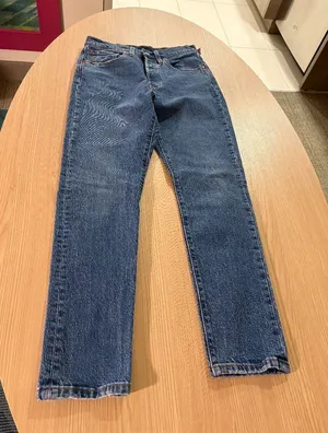 Levi's 501 Jeans W 26 X L 28 Medium Blue Denim Button Fly Belt Loop Cotton Blend thumbnail 1
