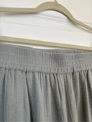 Apiece Apart Organic Cotton Gauze Sage Green Harem Pants Size Medium thumbnail 4