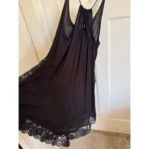 Free People black Eyelashes slip‎ dress size medium thumbnail 7