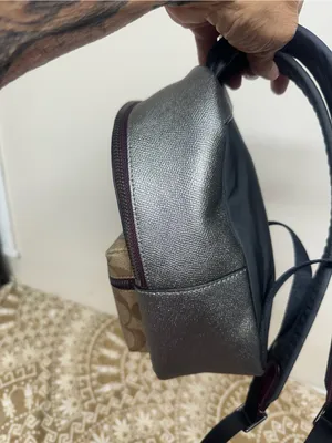 Coach Shooting start Brown Signature Canvas Leather Mini Backpack thumbnail 4