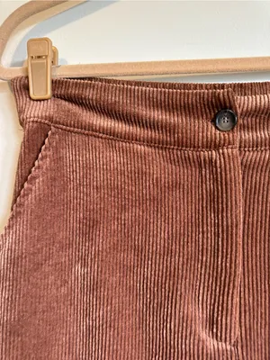 Industry Wide Leg Corduroy Pants Womens 8 Brown Chestnut thumbnail 2