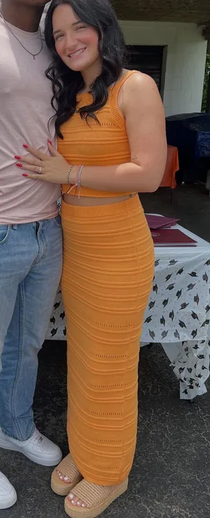 Orange Knitted Set thumbnail 1