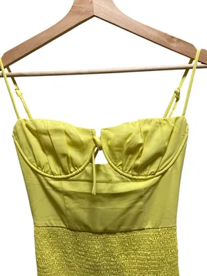 Tiger Mist Joslin Mini Dress Yellow Size XS Coquette Sabrina Carpenter Romantic thumbnail 9