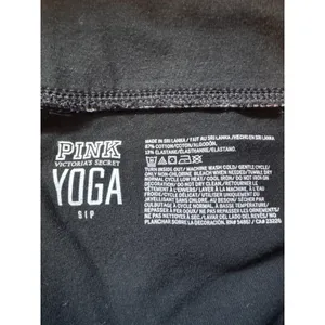Victoria's Secret PINK Yoga Leggings Womens Small‎ Pocket Black Workout Gym thumbnail 4