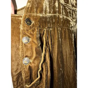 Faherty Overalls Silky Velvet Organic‎ Hippie Granola Western FLAW thumbnail 5