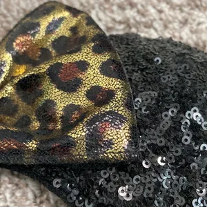 DISNEY black leopard bow Minnie ears headband thumbnail 4