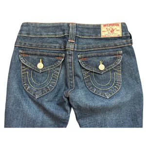 Vintage ‘00s True Religion Billy Dark Wash Low Rise Jeans Size 26 Made in U.S.A. thumbnail 6