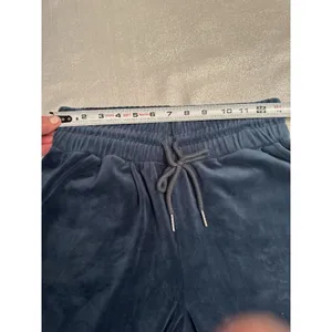 Charlotte Russe Blue Navy Joggers Velour Track Pants thumbnail 4