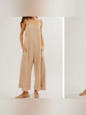 NWOT Free People FP One Callie One Piece - tan cream - XL thumbnail 5