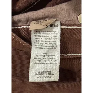 PacSun Brown Dad Jeans High Rise Straight Leg Contrast Stitch Size 25 Button Fly thumbnail 6