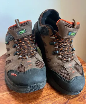 GDefy hiking shoes Brown and Orange Athletic comfort wear Shoes thumbnail 1