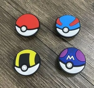 Pokemon Characters Video Games Charm For Crocs Shoe Charms - Pokeball - 4 Pieces thumbnail 1
