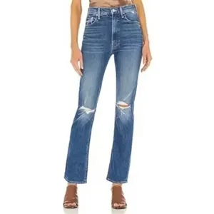 Women MOTHER Superior High Waisted Rider Skimp Jeans Wash Playing With Scissors thumbnail 3