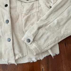 Pol Cream Distressed Button Front Corduroy Jacket thumbnail 7