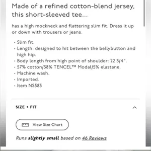 NWOT Madewell Short-Sleeve Mockneck Tee M thumbnail 8