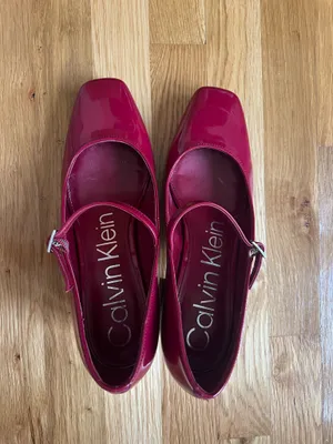 Calvin Klein Red Mary Jane Heels thumbnail 5