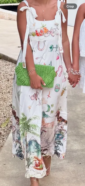 Tie-Strap Midi Dress thumbnail 1
