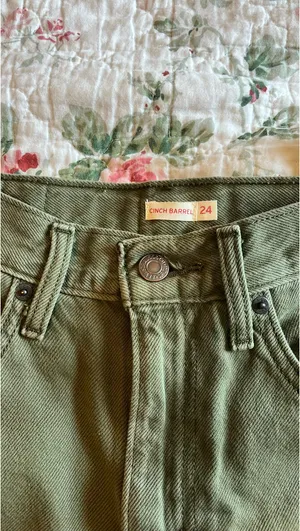 Levi’s Cinch Barrel Green Denim Jeans thumbnail 5