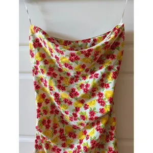 Amy Matto Floral Lemon‎ Print Mini Dress XS Euro Summer Coquette Y2K thumbnail 3