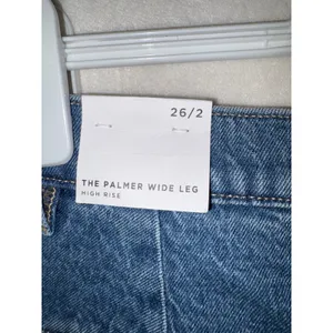 Loft Palmer Wide Leg Jeans Medium Wash High‎ Rise Patch Pocket measures sz 29 thumbnail 11