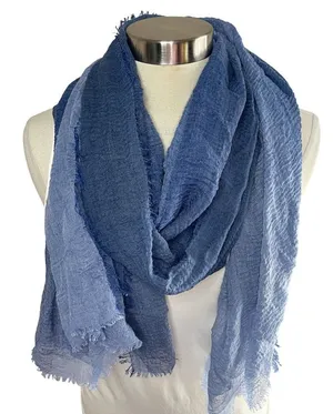 UNBRANDED Blue Ombré Lightweight‎ Pashmina Scarf Wrap thumbnail 1