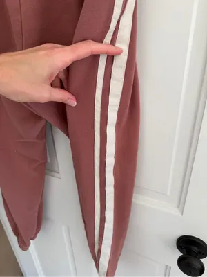 Cotton On Mauve Side Stripe Fleece Jogger‎ Sweatpants Medium thumbnail 3