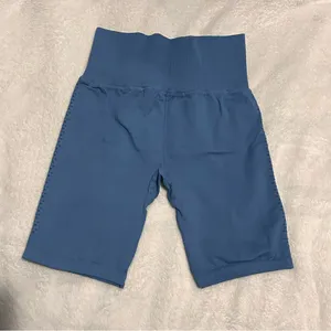 Free People Good Karma Bike Shorts | Size: M/L | Blue thumbnail 3