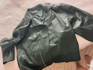 Green leather Peppermayo Jacket thumbnail 1