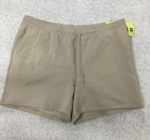 All in Motion Womens Fleece Shorts Almond Beige 6" Inseam L 041-01-2062 thumbnail 1