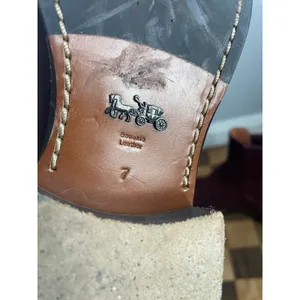 COACH Bowery Chelsea Bootie $395 Bordeaux Ankle Boot Metallic REXY size‎ 7 thumbnail 9