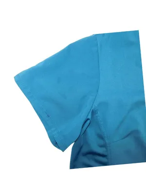 Healing Hands Purple Label Yoga V-Neck Scrub Top Teal XL thumbnail 5