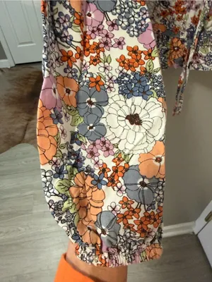 Japna Floral Bohemian Peplum Top – New Without Tags (Size S) thumbnail 4