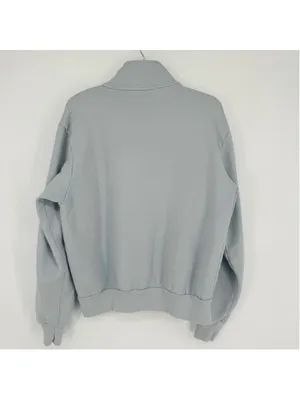 Brandy Melville Light Blue Half-Zip Sweatshirt One Size thumbnail 3