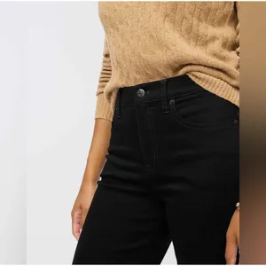 NWT J.Crew Factory Wide-leg Full-length Jean All-day‎ Stretch in Black BU832 thumbnail 2