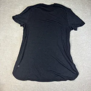 Women's Lululemon Size 10 Short Sleeve Grey Basic Tshirt Athletic thumbnail 6