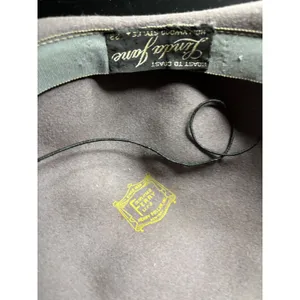 Vintage‎ Linda Jane Hollywood Styles Felt Hat Henry Pollak Ferry Felt Taupe 22 thumbnail 3