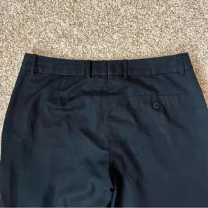 H&M Black Dress Pants Mid-Rise Straight Leg Linen Blend Size 8 thumbnail 13