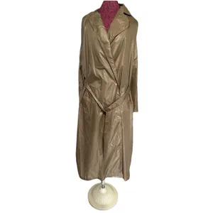 THE TOTES COAT Tan Button Up Midi Water Repellent Vintage Style One Size thumbnail 14