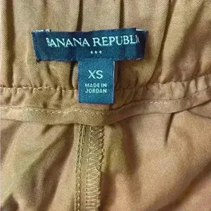 Banana Republic Tencel Cargo Jogger Pant Deep Camel XS Comfy Soft‎ Relaxed thumbnail 8