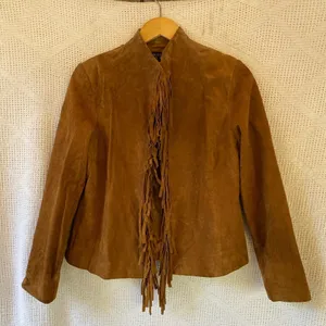 Vintage Christina Hope‎ Suede Leather Jacket Fringe thumbnail 7