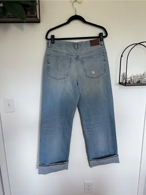 NWT‎ Madewell Low-Slung Baggy Jeans Hallstead Wash Rigid Size 28 thumbnail 2