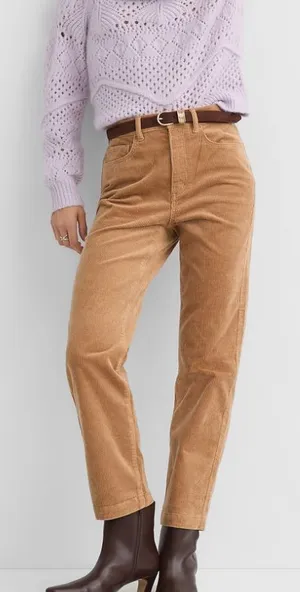 LOFT Gold Straight Leg Ankle Length Corduroy Pants thumbnail 1
