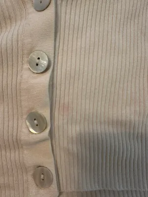 Cream Cropped Cardigan  thumbnail 3