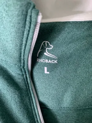 Rhoback Women's Performance Q zip green size large NEW WITH TAGS thumbnail 4