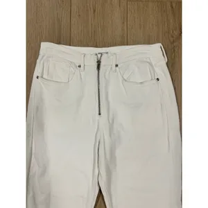 Good American Good Vintage White High Rise Straight Leg‎ Zipper Jeans 10/30 thumbnail 3