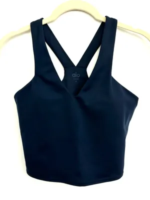 ALO Yoga Navy Airbrush Real Bra Tank Size XS thumbnail 6