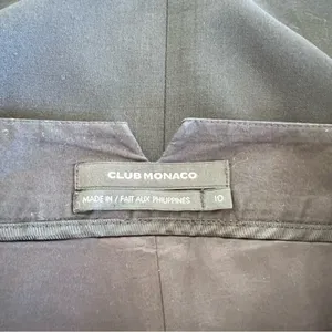 Club Monaco Women's‎ Wool Blend Black Back Pleated Pencil Skirt thumbnail 8